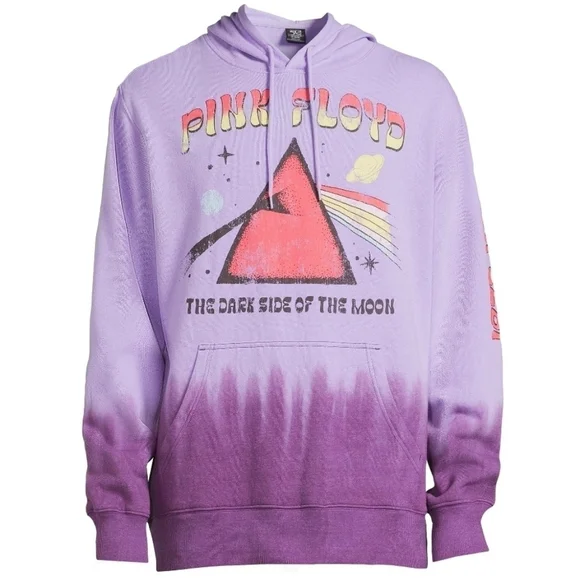 Pink Floyd Dark Side Of The Moon Hooded Sweatshirt In Jasper Purple Sz Med NWT - Picture 6 of 9